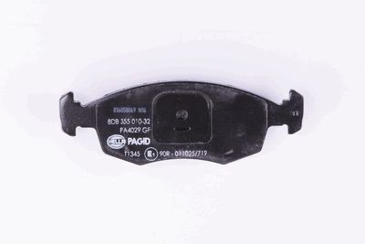 HELLA Bremsbelagsatz, Scheibenbremse (8DB 355 010-321)