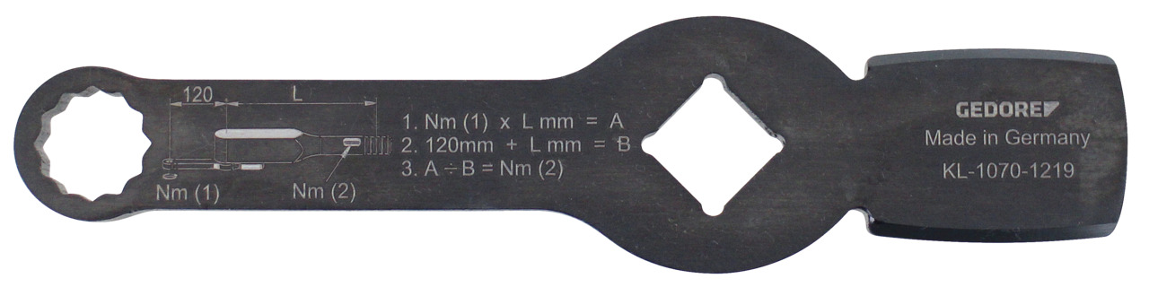 Schlagschlüssel, 12-kant Profil SW 19 (KL-1070-1219)