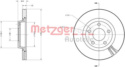 METZGER Bremsscheibe (6110029)