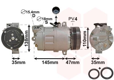 VAN WEZEL Kompressor, Klimaanlage (0600K395)