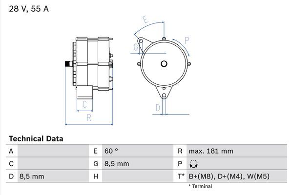 BOSCH Generator (0 986 034 430)