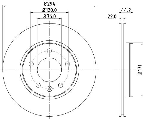 HELLA Bremsscheibe (8DD 355 109-701) HELLA Bremsscheibe (8DD 355 109-701)