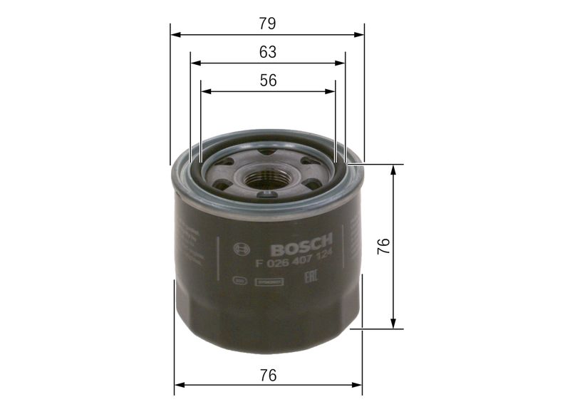 BOSCH Ölfilter (F 026 407 124) BOSCH Ölfilter (F 026 407 124)