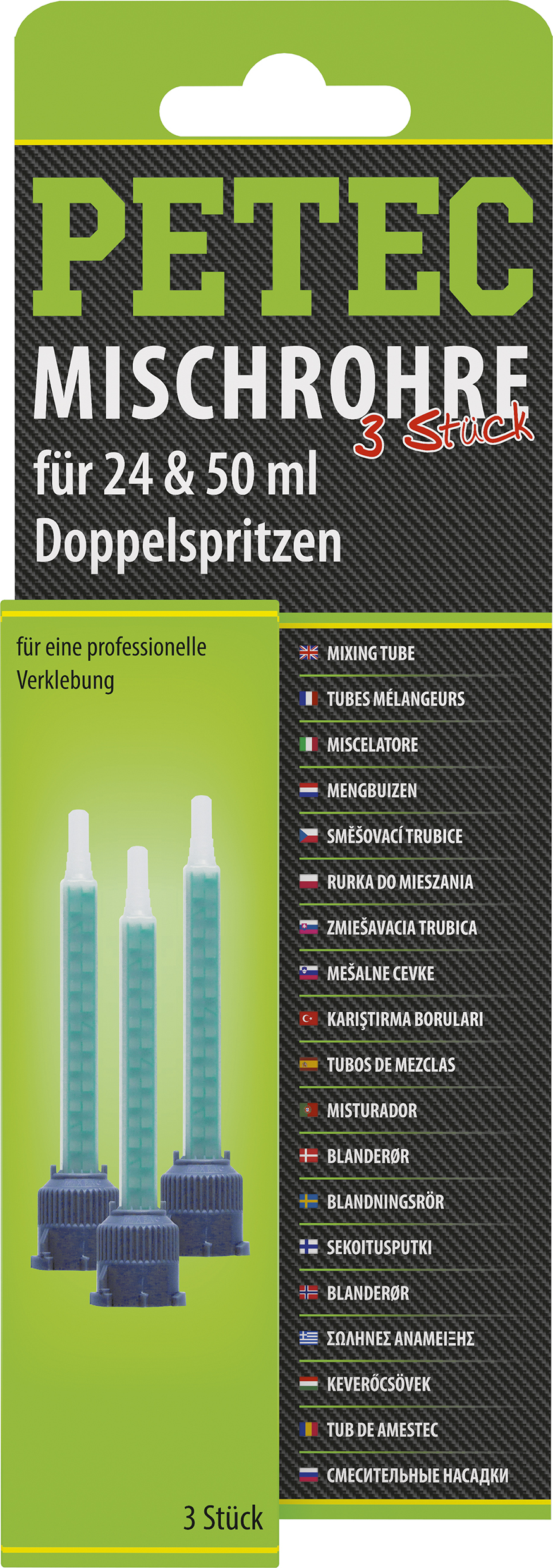 Mischrohr 25ml/50ml Doppelkartusche,