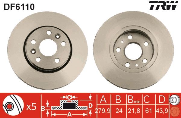 TRW Bremsscheibe (DF6110)