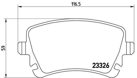 BREMBO Bremsbelagsatz, Scheibenbremse (P 85 083)