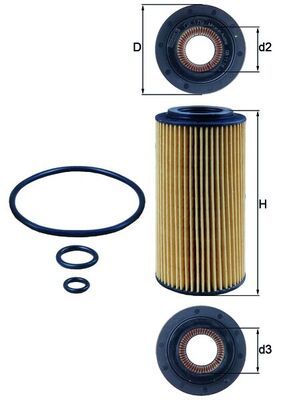 KNECHT Ölfilter (OX 179D)