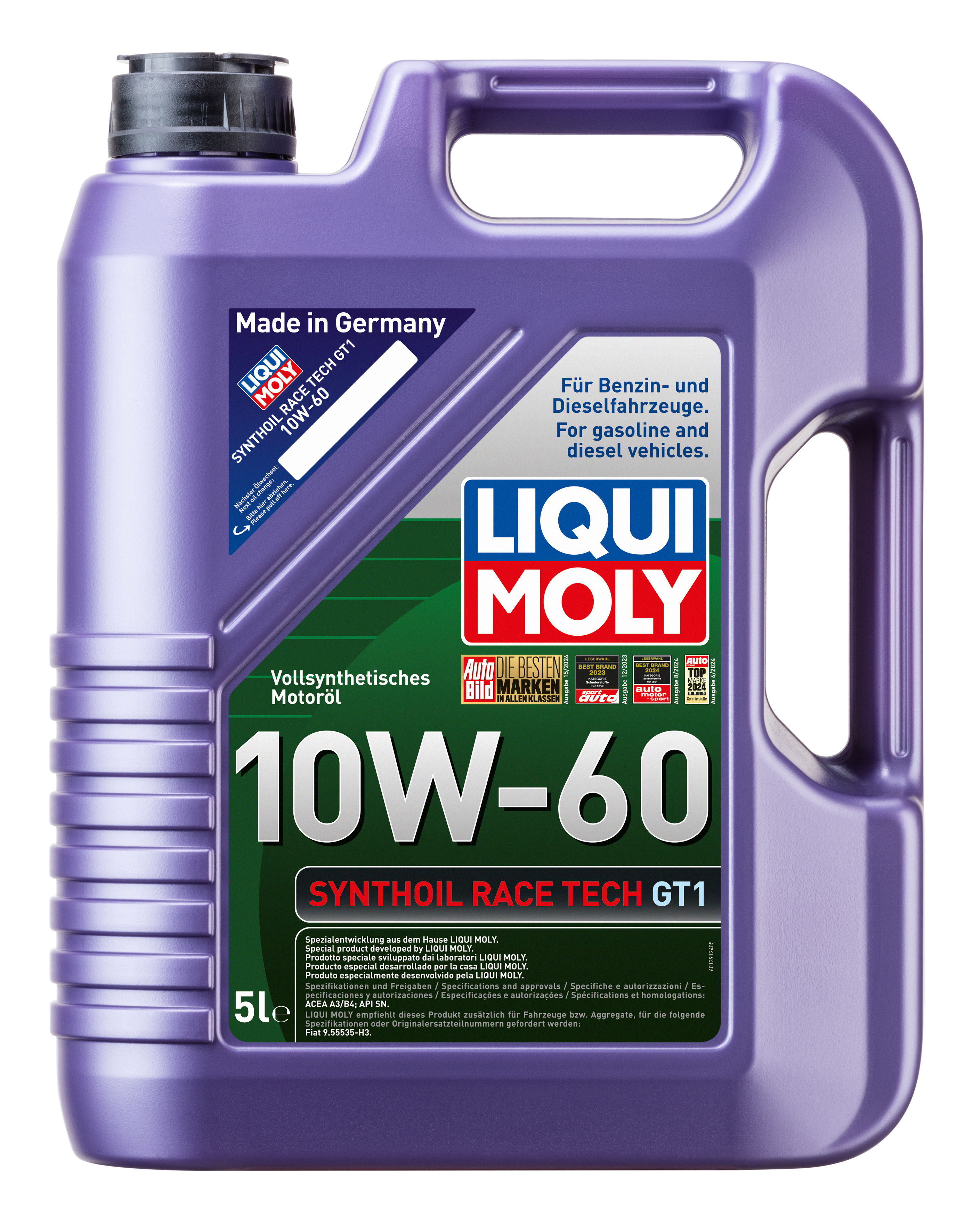 LIQUI MOLY Synthoil Race Tech GT1 10W-60, 5 l (1391)