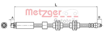 METZGER Bremsschlauch (4110143)