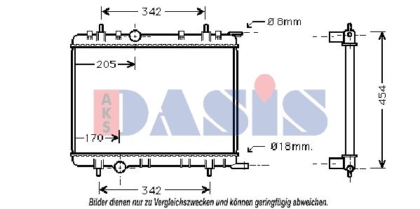 AKS DASIS Kühler, Motorkühlung (061130N)