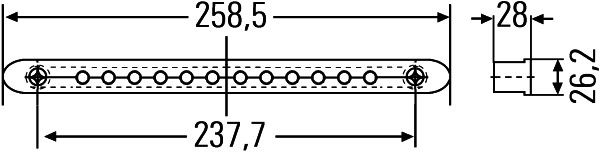 HELLA Zusatzbremsleuchte (2DA 959 071-731)