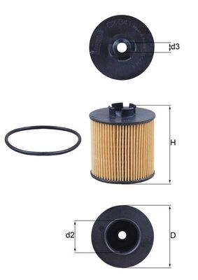 KNECHT Ölfilter (OX 341D)