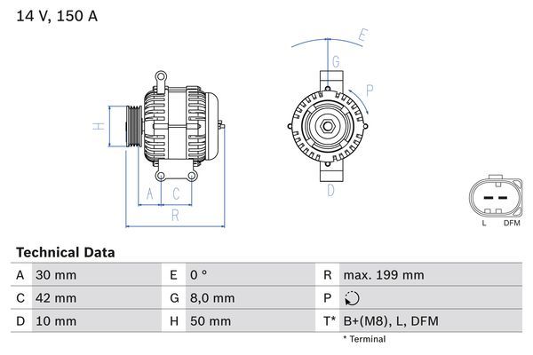 BOSCH Generator (0 986 049 660)