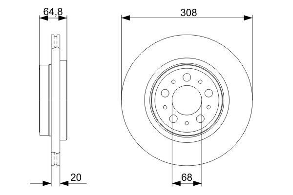 BOSCH Bremsscheibe (0 986 479 320) BOSCH Bremsscheibe (0 986 479 320)