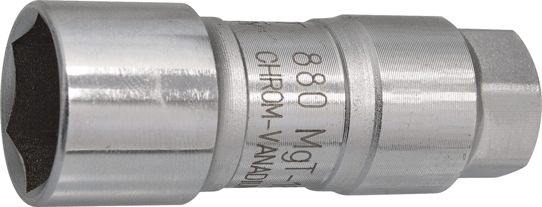 HAZET Zündkerzen Steckschlüsseleinsatz 880MGT-18 ∙ Vierkant10 mm (3/8 Zoll) ∙ Außen-Sechskant Profil ∙ 18 mm