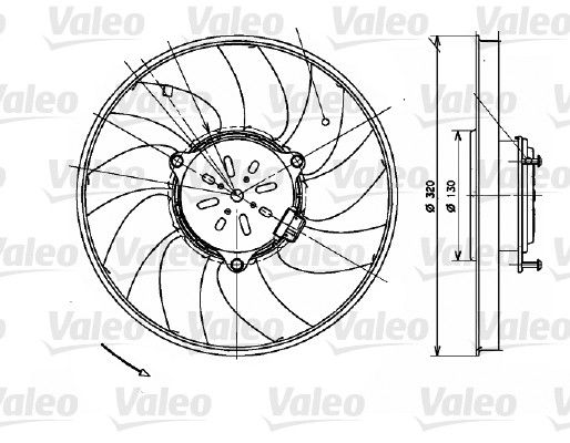 VALEO Lüfter, Motorkühlung (696082)