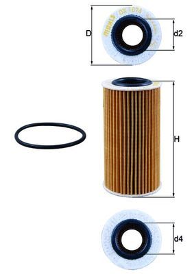KNECHT Ölfilter (OX 1076D) Thumbnail
