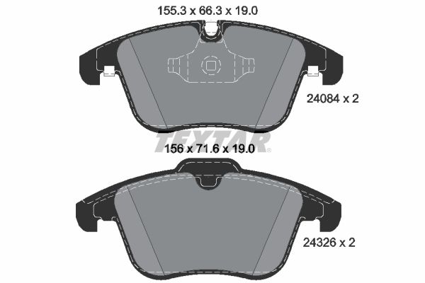 TEXTAR Bremsbelagsatz, Scheibenbremse (2408401)