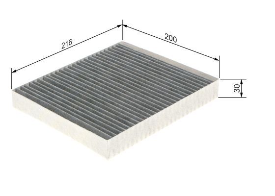 BOSCH Filter, Innenraumluft (1 987 435 592)