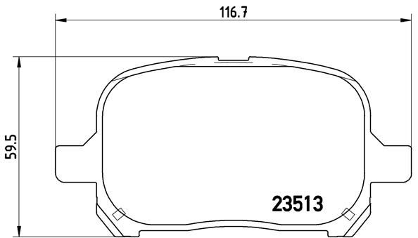 BREMBO Bremsbelagsatz, Scheibenbremse (P 83 040)