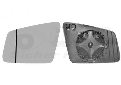 VAN WEZEL Spiegelglas, Außenspiegel (3044837) Thumbnail