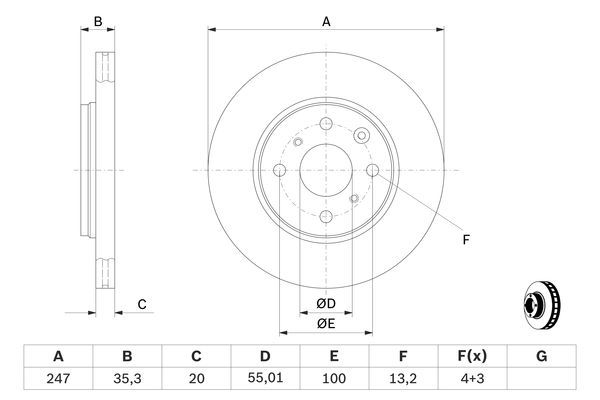 BOSCH Bremsscheibe (0 986 479 239) BOSCH Bremsscheibe (0 986 479 239)