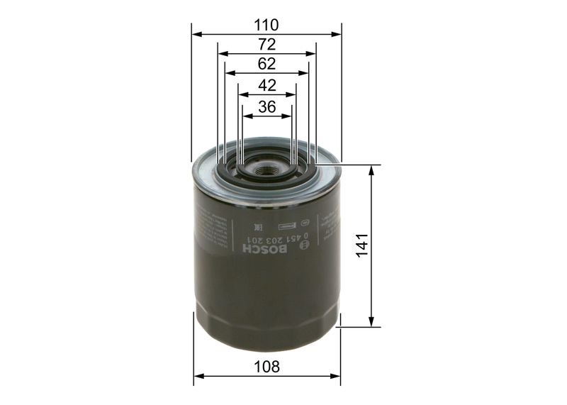 BOSCH Ölfilter (0 451 203 201) BOSCH Ölfilter (0 451 203 201)