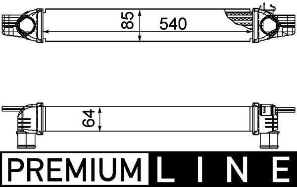 MAHLE Ladeluftkühler (CI 180 000P)