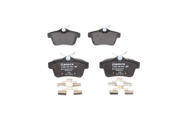 BOSCH Bremsbelagsatz, Scheibenbremse (0 986 494 640)