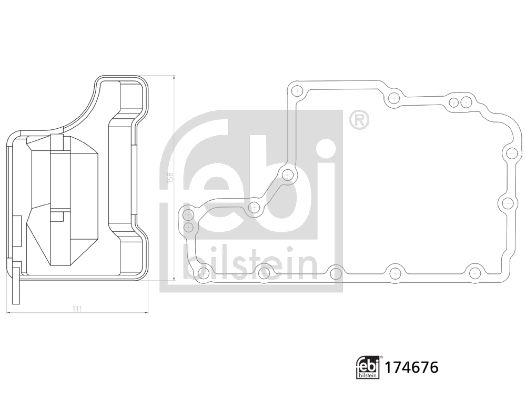 FEBI BILSTEIN Hydraulikfiltersatz, Automatikgetriebe (174676)