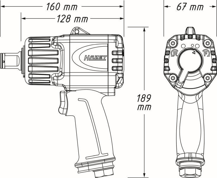 HAZET Schlagschrauber (Druckluft) (9013MTT)