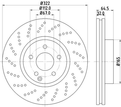 HELLA Bremsscheibe (8DD 355 128-791)