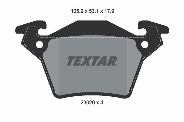 TEXTAR Bremsbelagsatz, Scheibenbremse (2302001)