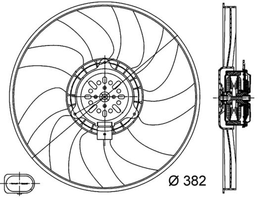 MAHLE Lüfter, Motorkühlung (CFF 312 000S) 4057635058100 CFF 312 000S