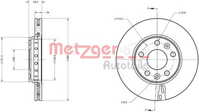 METZGER Bremsscheibe (6110206)