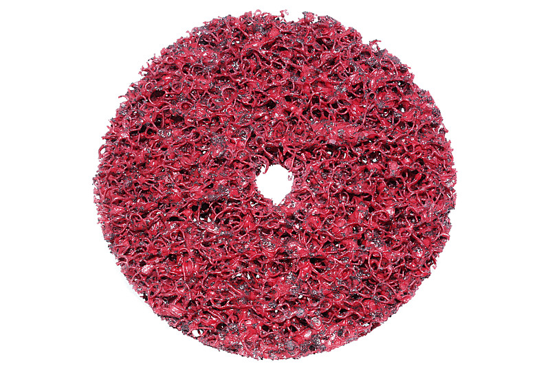 NYLONGEWEBE-SCHLEIFTELLER ROT 100MM V10 (4585-2-100) | NORMFEST