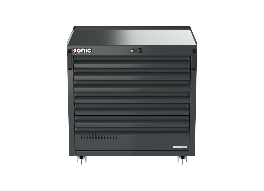 MSS+ 870mm fahrbarer Schrank, 7 Schubladen MSS+ 870mm fahrbarer Schrank, 7 Schubladen