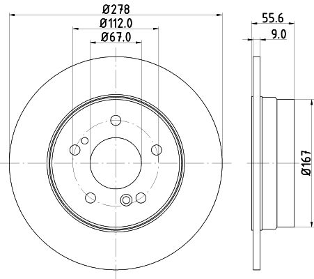 HELLA Bremsscheibe (8DD 355 101-011) HELLA Bremsscheibe (8DD 355 101-011)