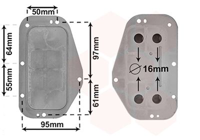 VAN WEZEL Ölkühler, Motoröl (37013702) Thumbnail