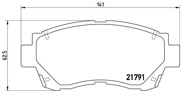 BREMBO Bremsbelagsatz, Scheibenbremse (P 83 027)