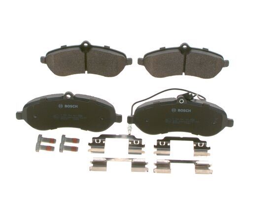 BOSCH Bremsbelagsatz, Scheibenbremse (0 986 494 163)