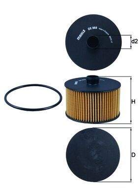 KNECHT Ölfilter (OX 968D)