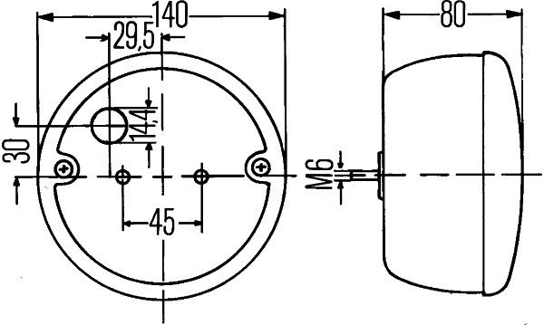 HELLA Heckleuchte (2SD 001 685-231)