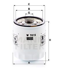 MANN-FILTER Ölfilter (W 7015)