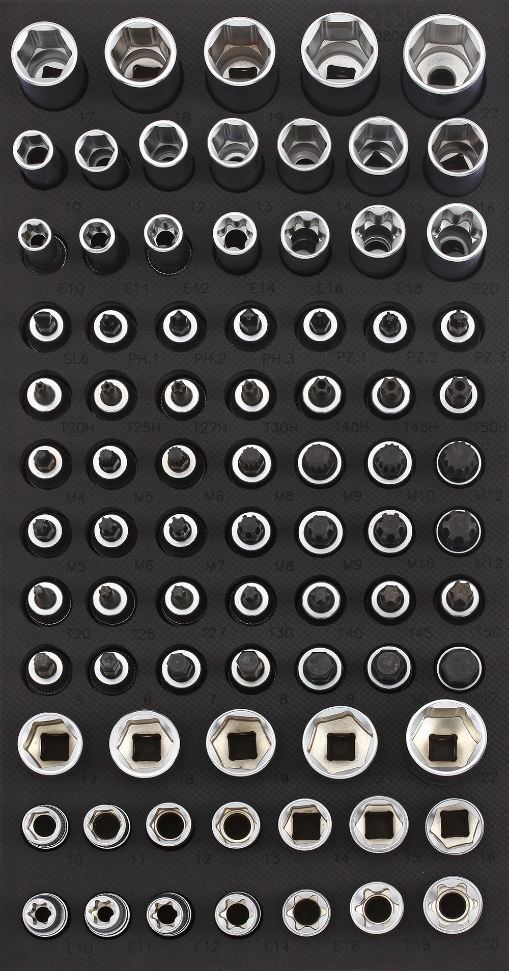 1/3 SFS 3/8'' Nuss- und Bitsatz 80-tlg.