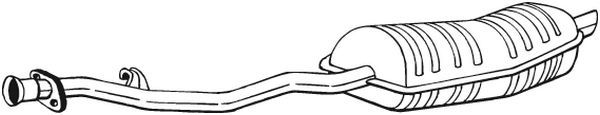 BOSAL Endschalldämpfer (282-243) Thumbnail