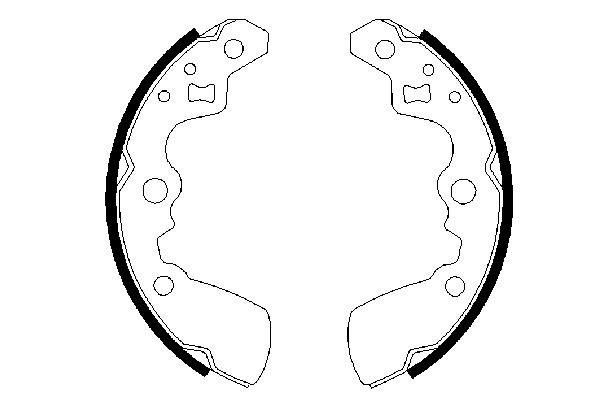 BOSCH Bremsbackensatz (0 986 487 430)