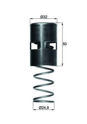 MAHLE Thermostat, Ölkühlung (TO 2 83)