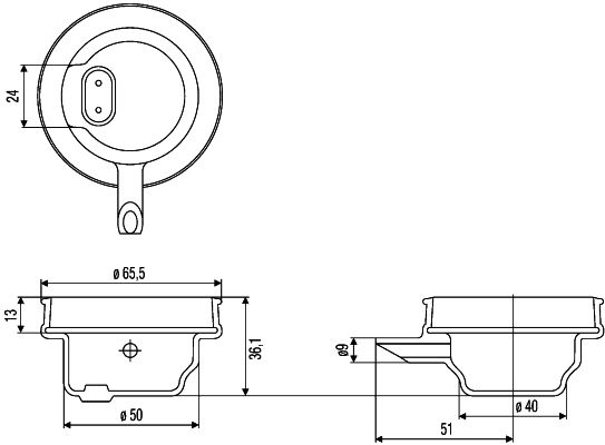 HELLA Kappe, Fernscheinwerfer (9GH 145 943-001)