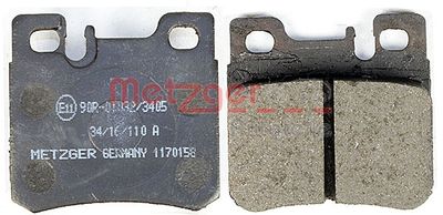 METZGER Bremsbelagsatz, Scheibenbremse (1170158)